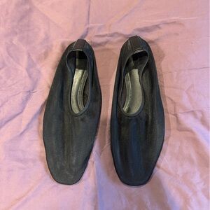 H&M Black Mesh Sheer Ballet Flats